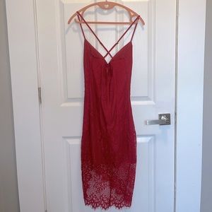 Red Lace Dress